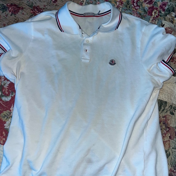 Moncler white collared shirt with saksfifth avenue bag - Picture 4 of 5